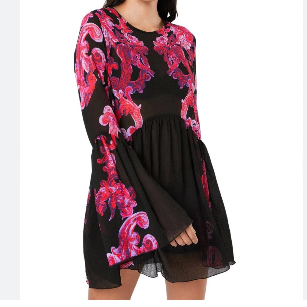 Free people intimately Bell Sleeve Swing Dress In Black